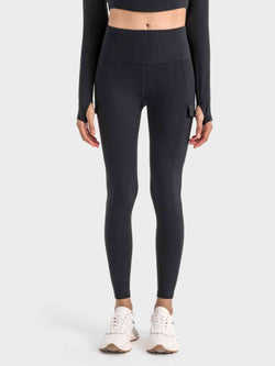 Wide Waistband Sports Leggings with Pockets | Available in 3 Colors
