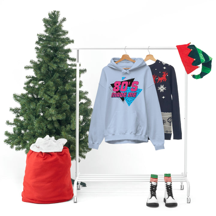 Sky Blue Hoodie with Christmas Tree