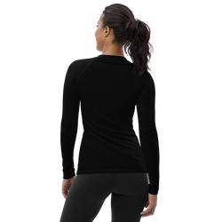 Basic Black Performance Rash Guard UPF 50+