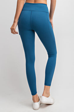 Teal Leggings with Reflector