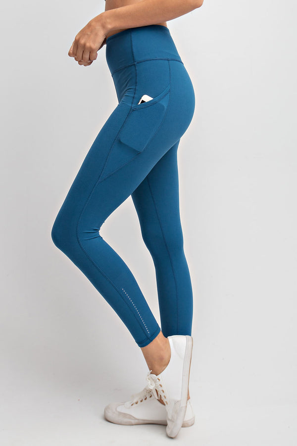 RAE MODE - Teal Leggings with Reflector