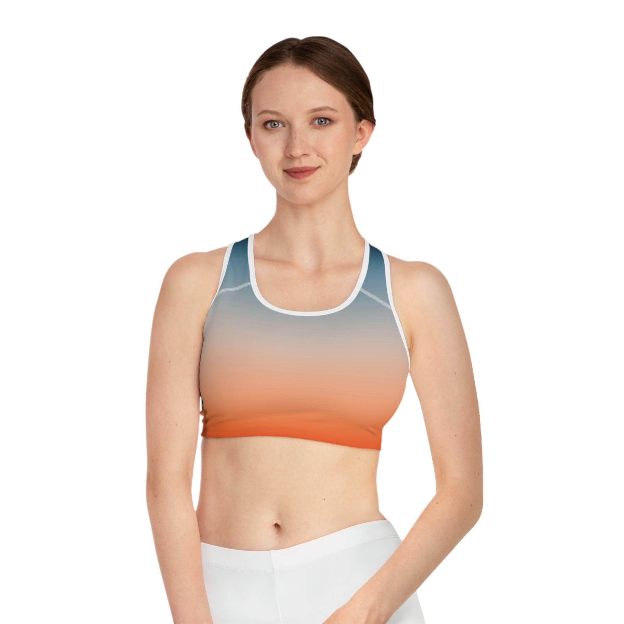 Two Tone Ombre Sports Bra