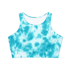 SHE REBEL - Blue Tie Dye Sports Bra