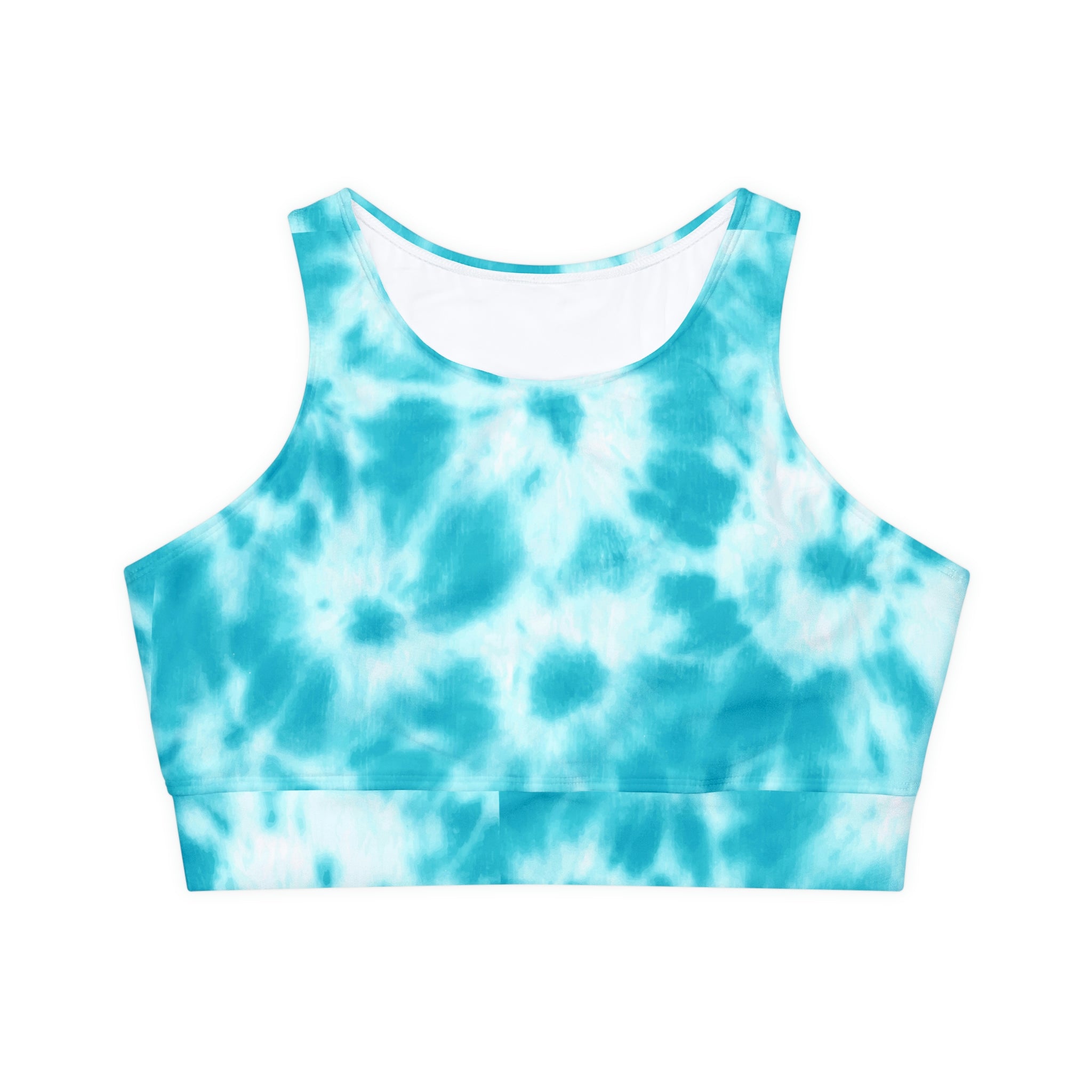 SHE REBEL - Blue Tie Dye Sports Bra
