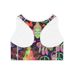 Groovy Psychedelic Sports Bra