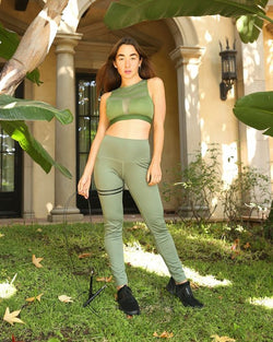 Sculpted Fit Olive Sports Bra - FINAL SALE!