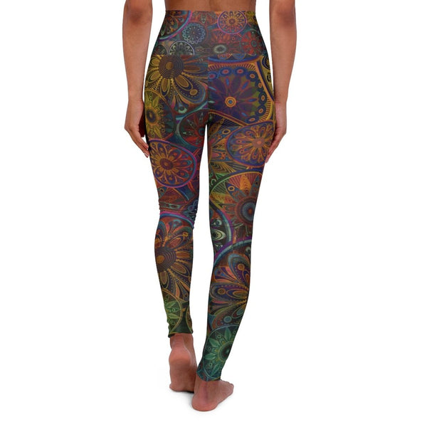 SHE REBEL - Floral Mandala Yoga Leggings