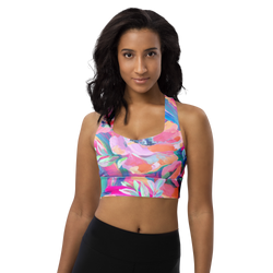 SHE REBEL - Pastel Paradise Longline Sports Bra