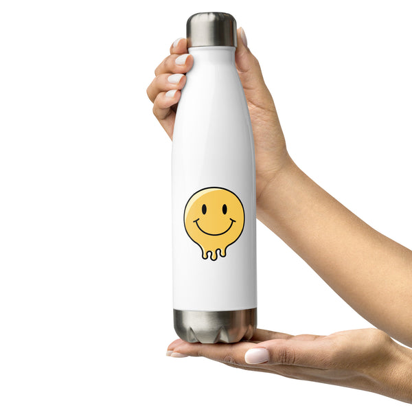 Smiley Face Stainless Steel Water Bottle