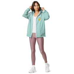 Be Happy Unisex Zip Up Windbreaker