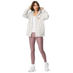 Love Heart Unisex Zip Up Windbreaker