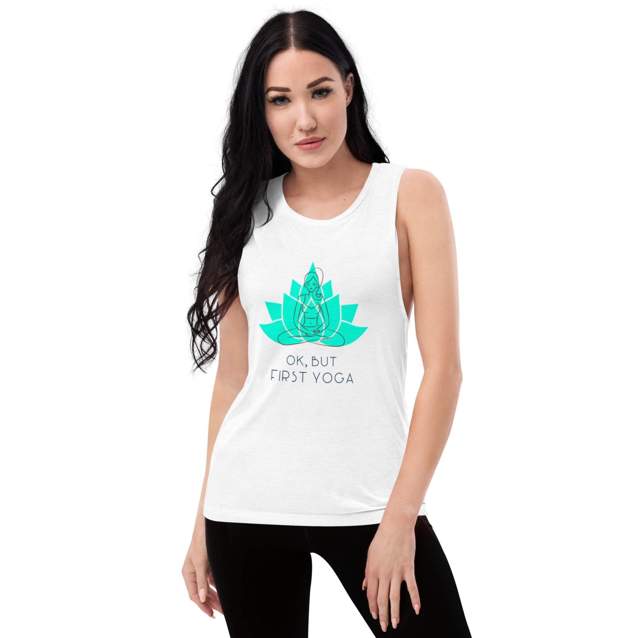 But First Yoga Muscle Tank