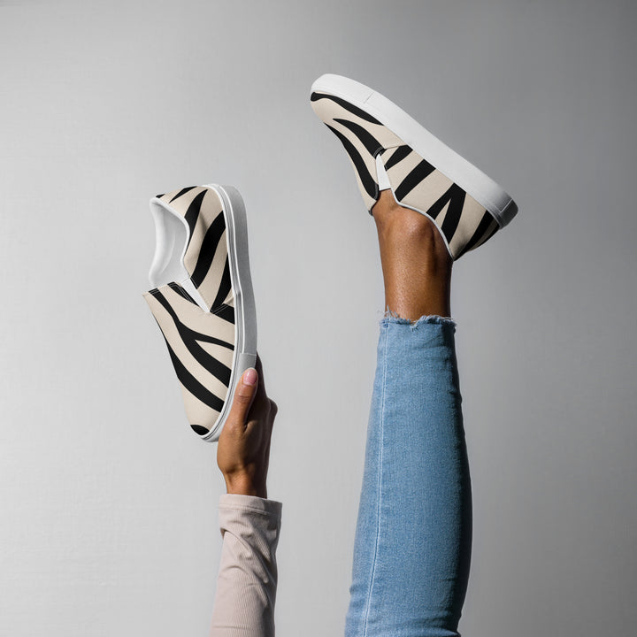 Stripes Slip-On Canvas Shoes